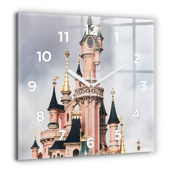 Štvorcové hodiny Zámok Disneyland v Paríži