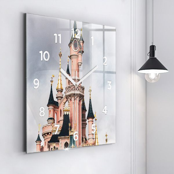 Štvorcové hodiny Zámok Disneyland v Paríži