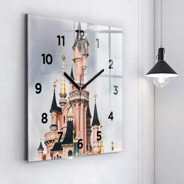 Štvorcové hodiny Zámok Disneyland v Paríži
