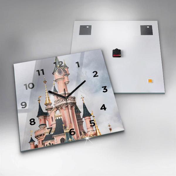 Štvorcové hodiny Zámok Disneyland v Paríži