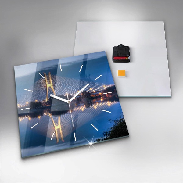 Štvorcové hodiny Most Rędziński Wrocław