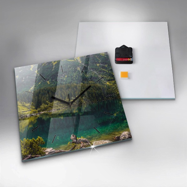 Štvorcové hodiny Morskie Oko v Tatrách