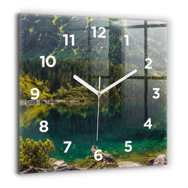 Štvorcové hodiny Morskie Oko v Tatrách