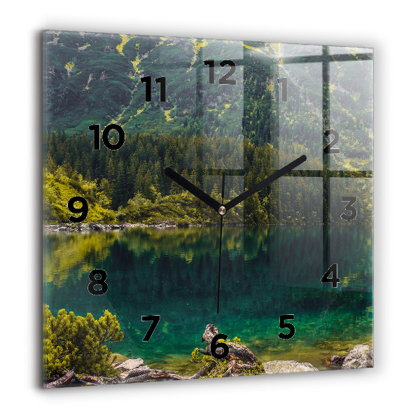 Štvorcové hodiny Morskie Oko v Tatrách