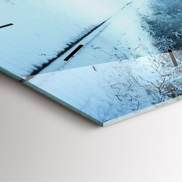 Štvorcové hodiny Jeleň na tratiach