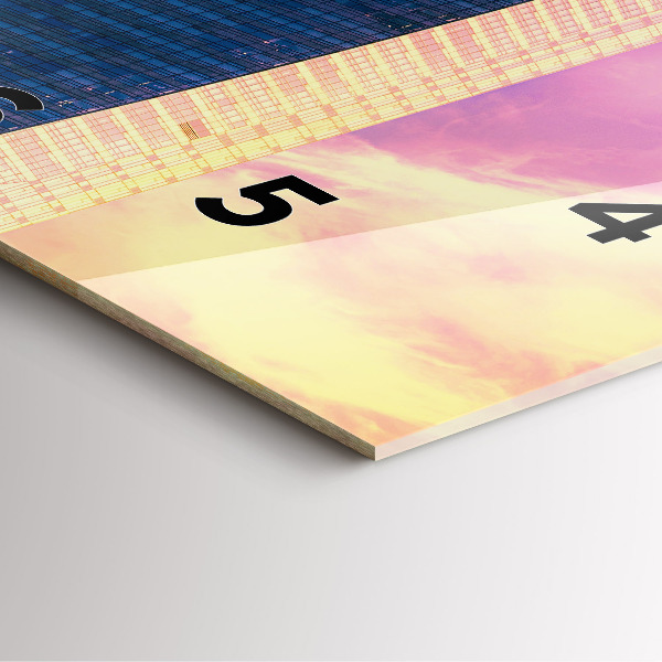 Štvorcové hodiny Mrakodrap vo Varšave