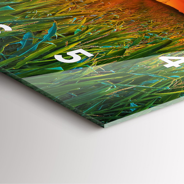 Štvorcové hodiny Slnečnice na lúke