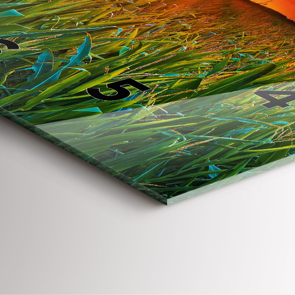 Štvorcové hodiny Slnečnice na lúke