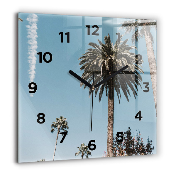 Štvorcové hodiny Palmy v Los Angeles