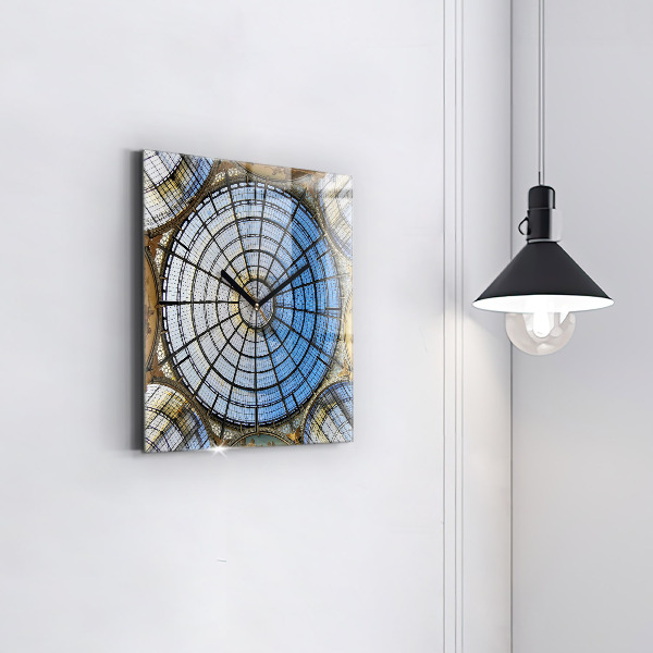 Štvorcové hodiny Nákupné centrum v Miláne