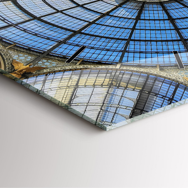 Štvorcové hodiny Nákupné centrum v Miláne