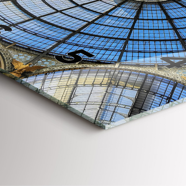 Štvorcové hodiny Nákupné centrum v Miláne