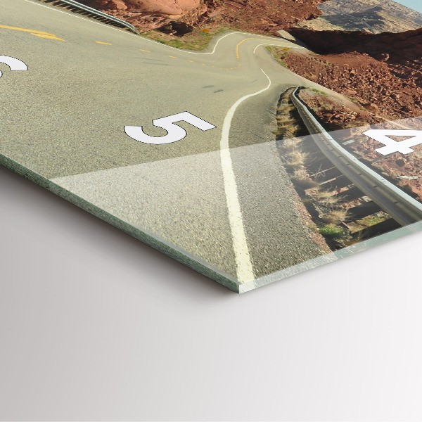 Štvorcové hodiny Route 66 v USA