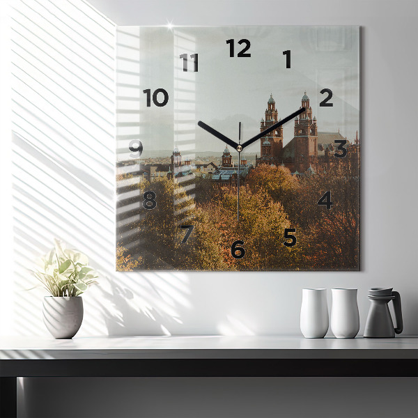 Štvorcové hodiny Galéria umenia v Glasgowe