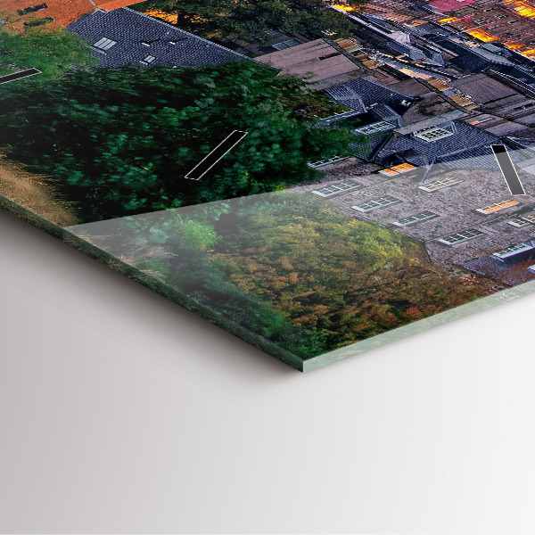 Štvorcové hodiny Edinburgh z Calton Hill