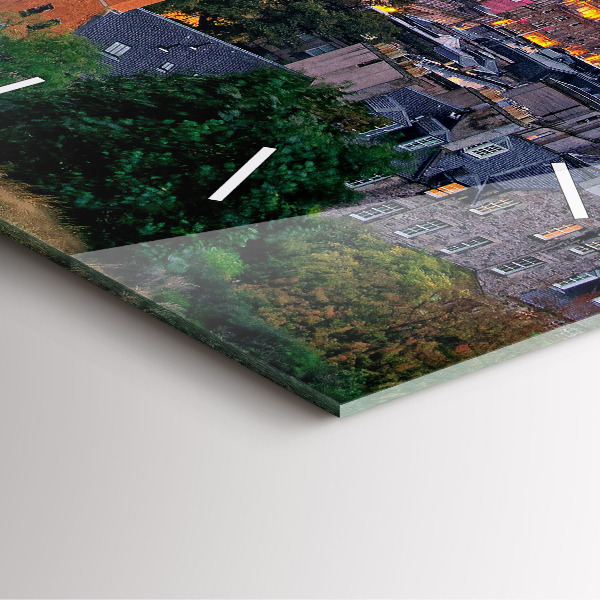 Štvorcové hodiny Edinburgh z Calton Hill