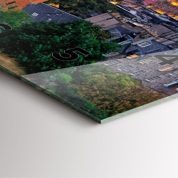 Štvorcové hodiny Edinburgh z Calton Hill