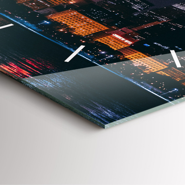 Štvorcové hodiny Panoráma mesta Chicago