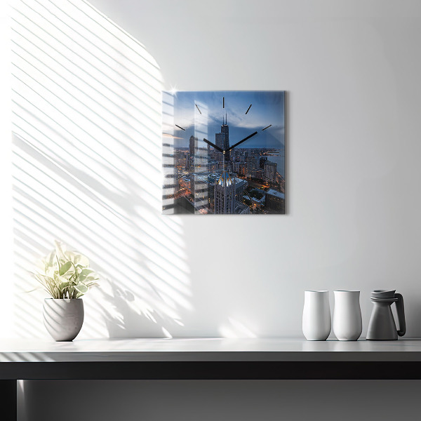 Štvorcové hodiny Fotografia Chicaga