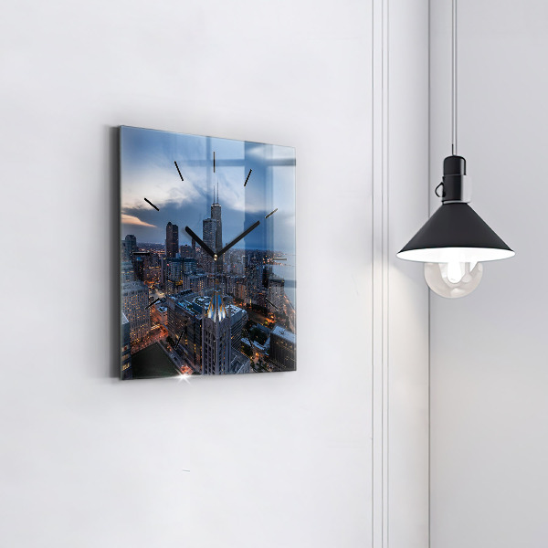 Štvorcové hodiny Fotografia Chicaga