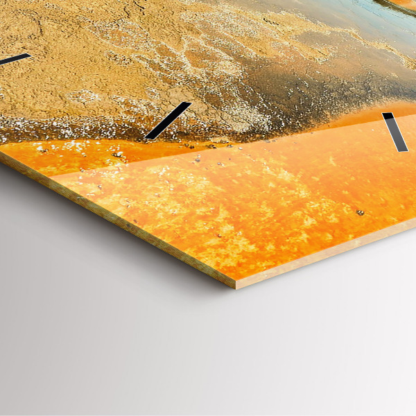 Štvorcové hodiny Jazero s horami