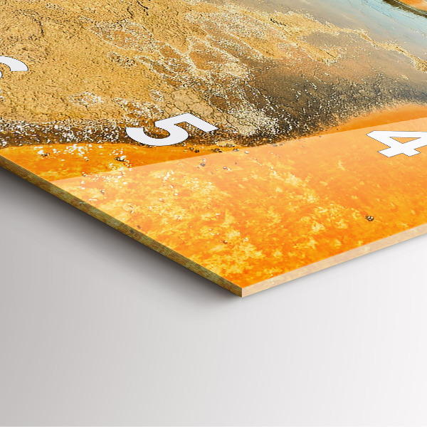 Štvorcové hodiny Jazero s horami