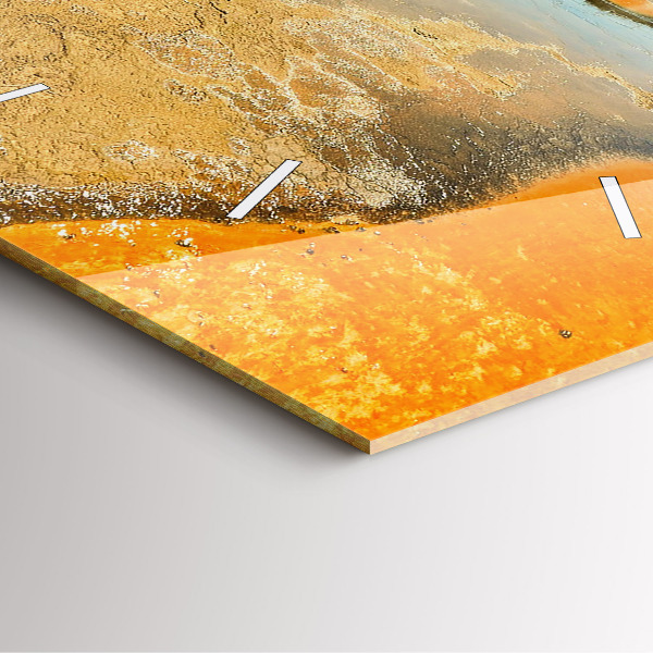 Štvorcové hodiny Jazero s horami