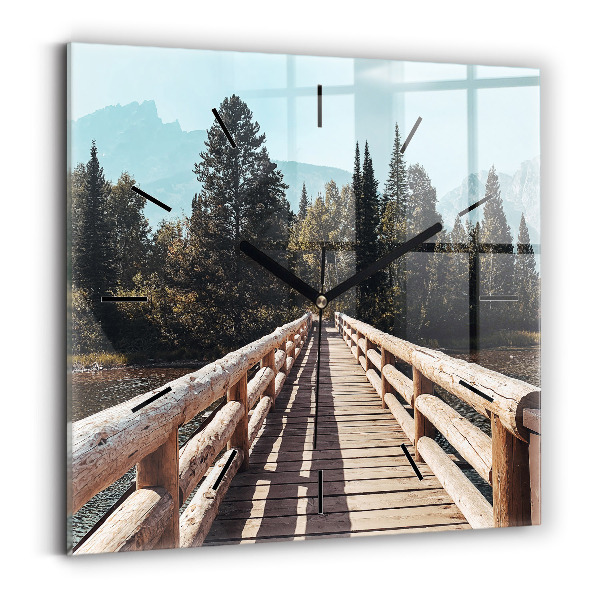 Štvorcové hodiny Hory v Yellowstone