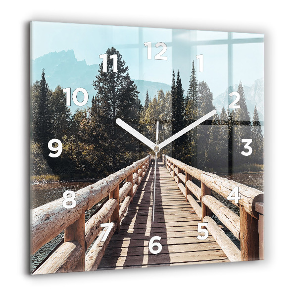 Štvorcové hodiny Hory v Yellowstone