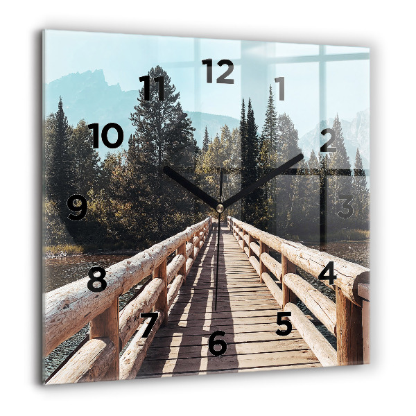 Štvorcové hodiny Hory v Yellowstone