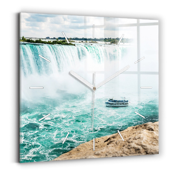 Štvorcové hodiny Loď a Niagara