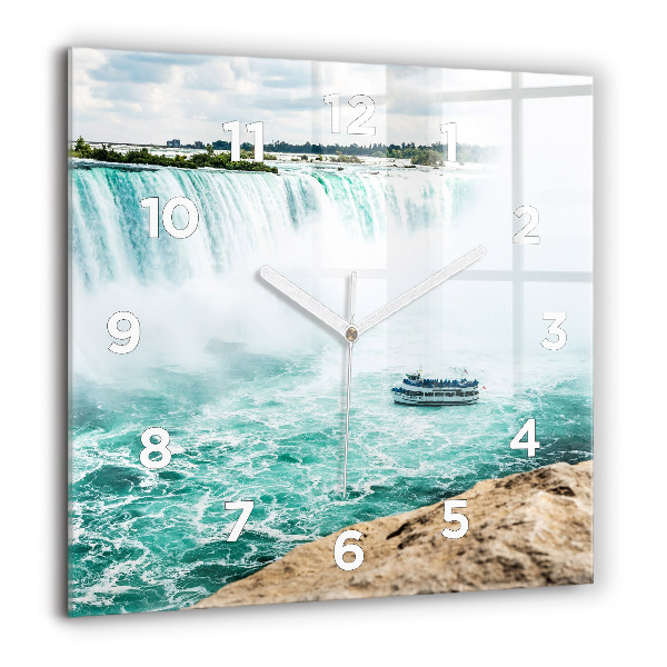 Štvorcové hodiny Loď a Niagara