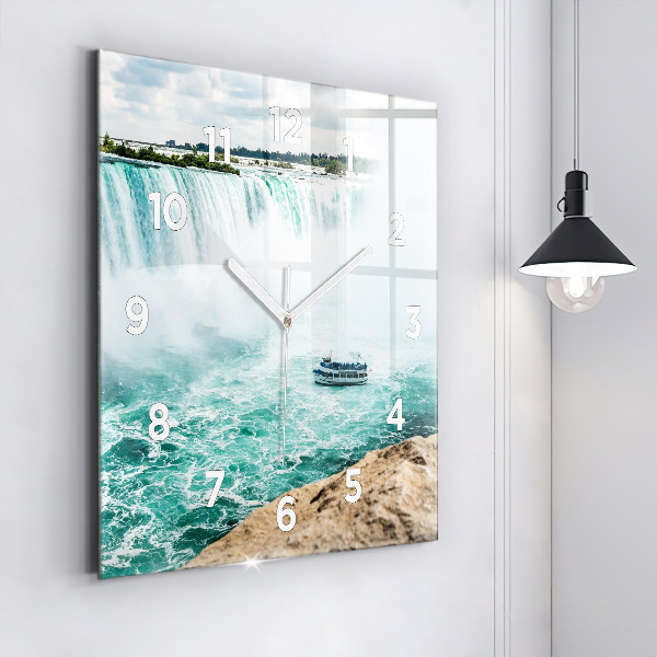 Štvorcové hodiny Loď a Niagara