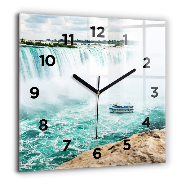 Štvorcové hodiny Loď a Niagara