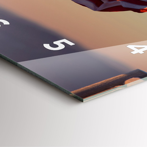 Štvorcové hodiny Lietajúca vlajka USA