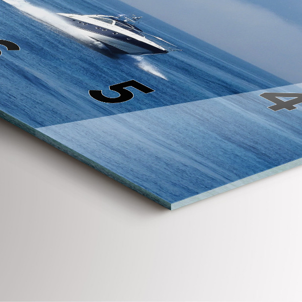 Štvorcové hodiny Plachetnica na oceáne