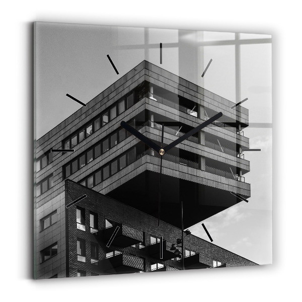 Štvorcové hodiny Architektúra v Amsterdame