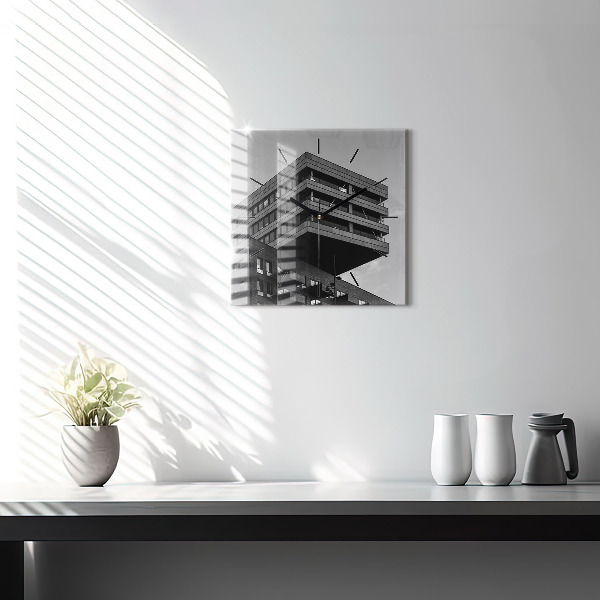 Štvorcové hodiny Architektúra v Amsterdame