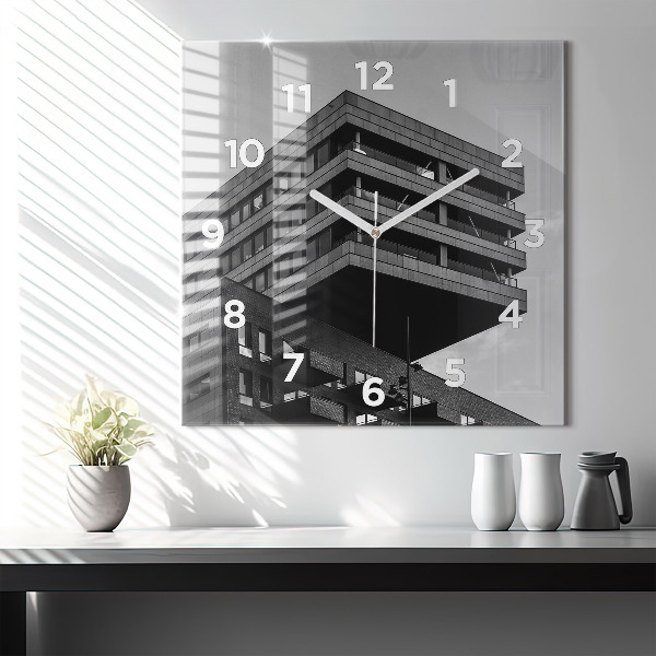 Štvorcové hodiny Architektúra v Amsterdame
