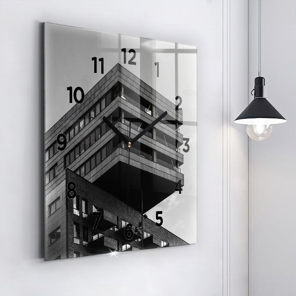 Štvorcové hodiny Architektúra v Amsterdame