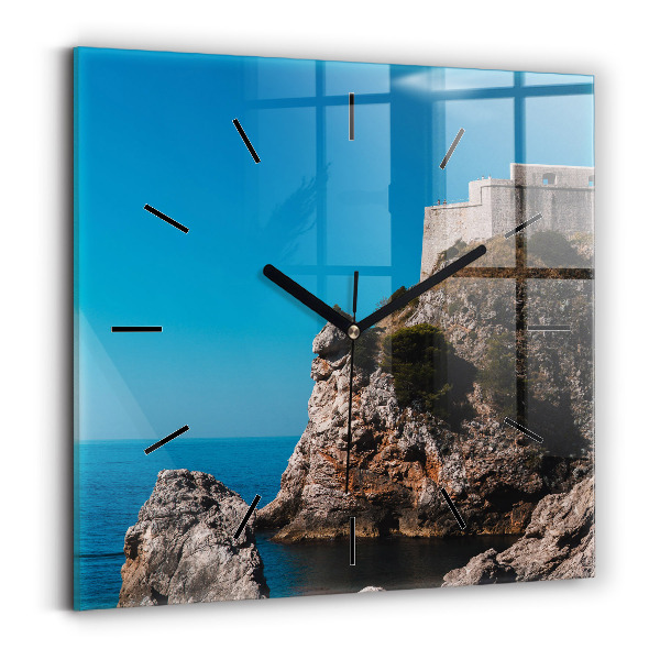 Štvorcové hodiny Útesy v Dubrovníku