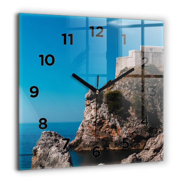 Štvorcové hodiny Útesy v Dubrovníku