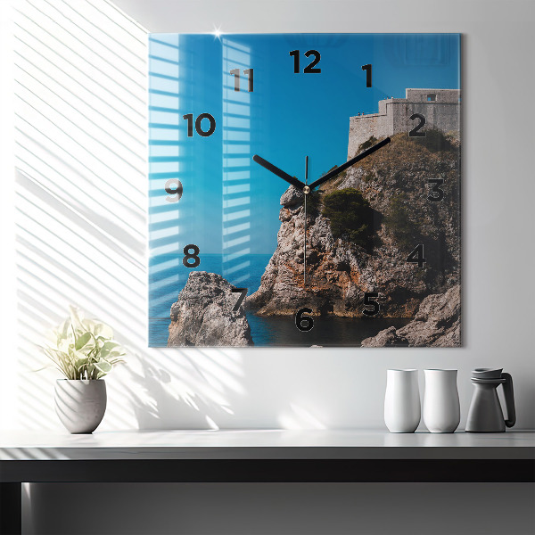 Štvorcové hodiny Útesy v Dubrovníku