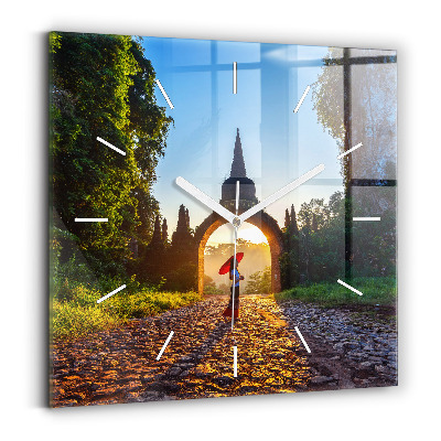 Štvorcové hodiny Surat Thani Park Thajsko