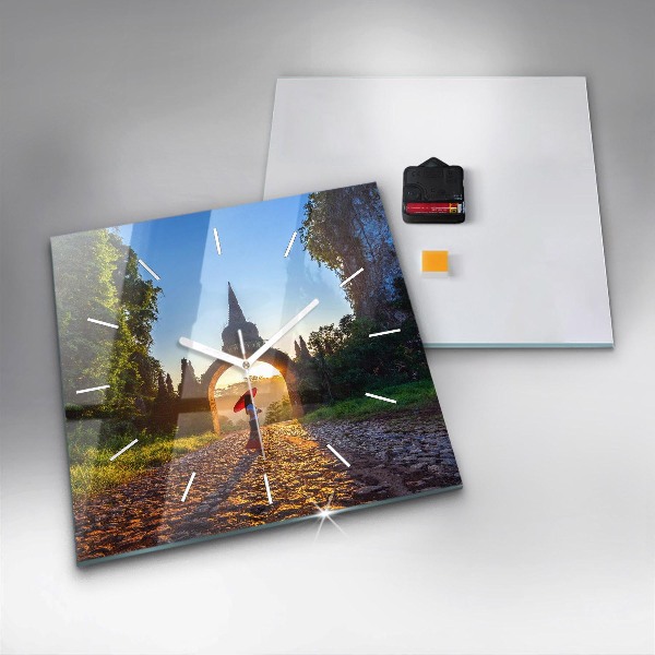 Štvorcové hodiny Surat Thani Park Thajsko