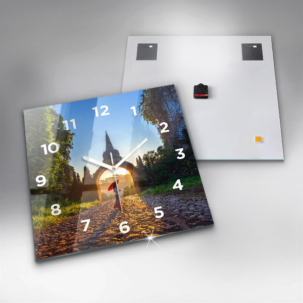 Štvorcové hodiny Surat Thani Park Thajsko