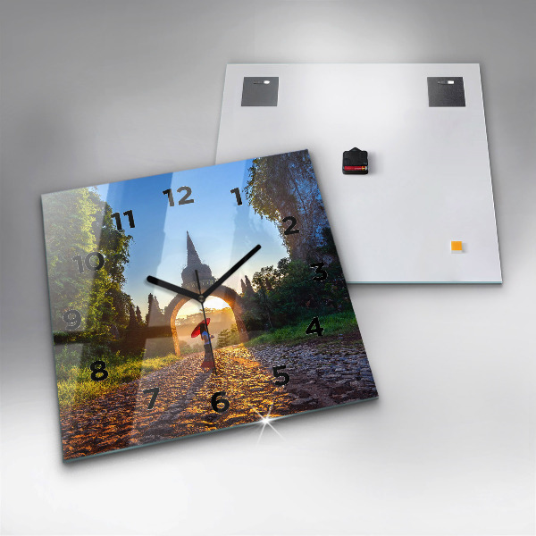 Štvorcové hodiny Surat Thani Park Thajsko