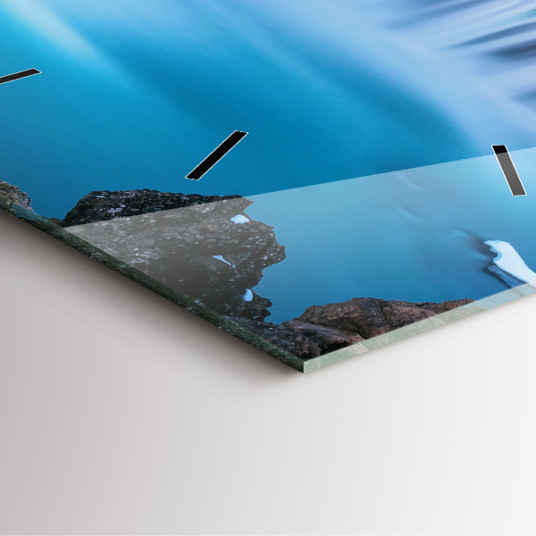 Štvorcové hodiny Vodopád Godafoss Island