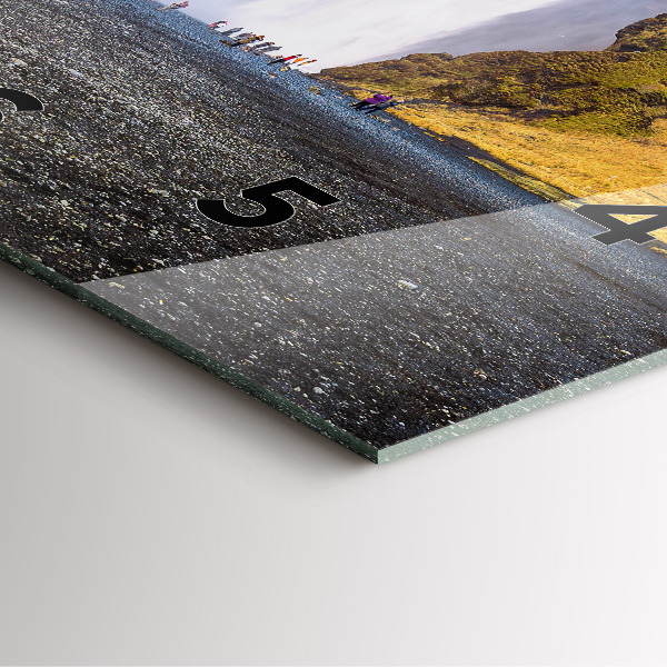 Štvorcové hodiny Vodopád na Islande