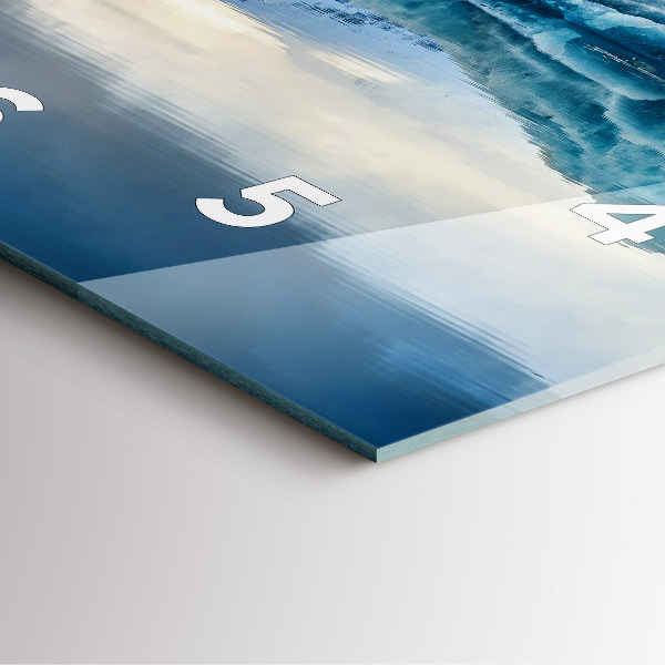 Štvorcové hodiny Islandské jazero Jokulsarlon